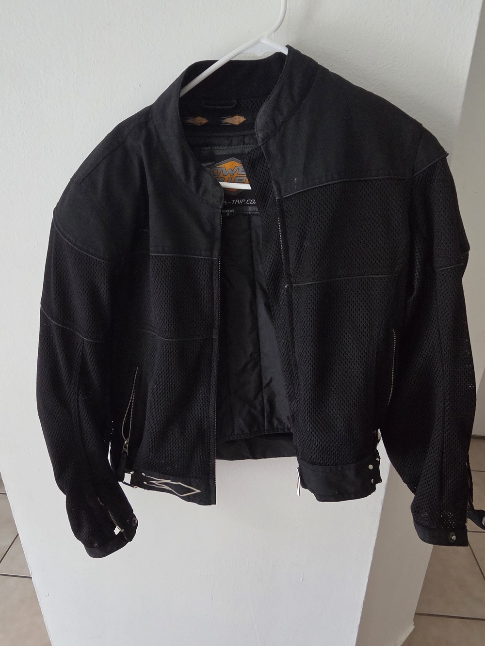 Women's Black Mesh Motorcycle Jacket